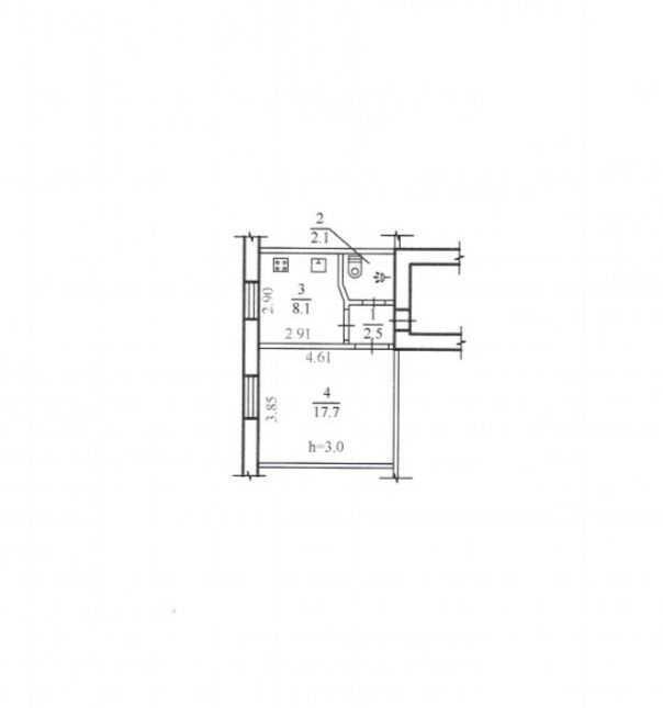 Продажа 1-комнатной квартиры 30 м², Дмитрия Яворницкого просп., 113
