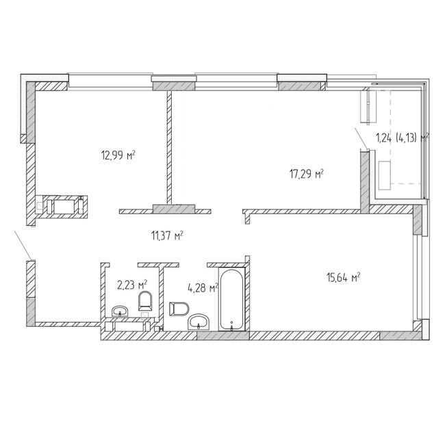 Продажа 2-комнатной квартиры 67 м², Чорновола ул., 8