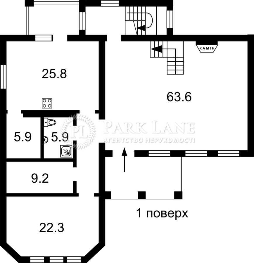 Продаж будинку 380 м², Центральна вул.