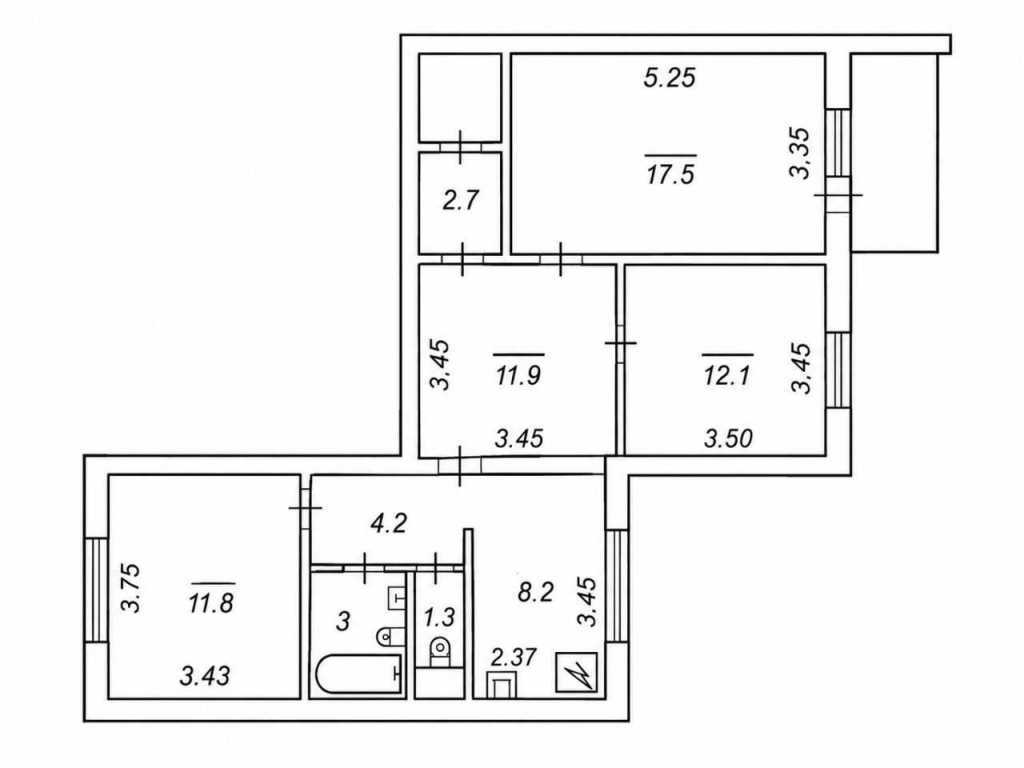 Продаж 3-кімнатної квартири 74.6 м², Петра Григоренка просп., 36