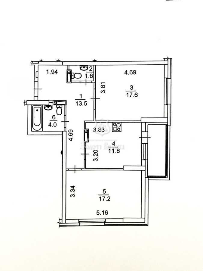 Продаж 2-кімнатної квартири 69 м², Бориса Гмирі вул., 14А (ЖБ Ольвія)