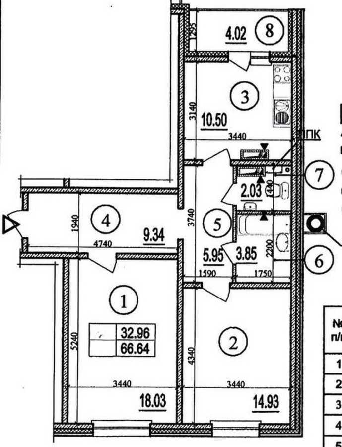 Продаж 2-кімнатної квартири 66.64 м², Академіка Глушкова просп., 6