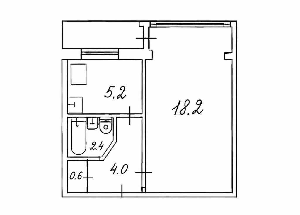 Продажа 1-комнатной квартиры 31.2 м², Богатырская ул., 2