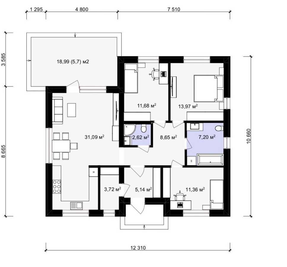 Продажа дома 115 м², Авоська