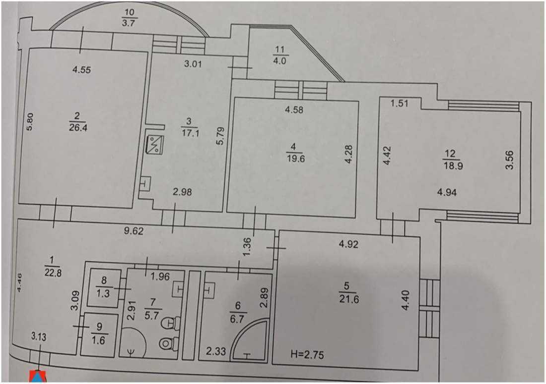 Продажа 3-комнатной квартиры 149.4 м², Героев Сталинграда просп., 22