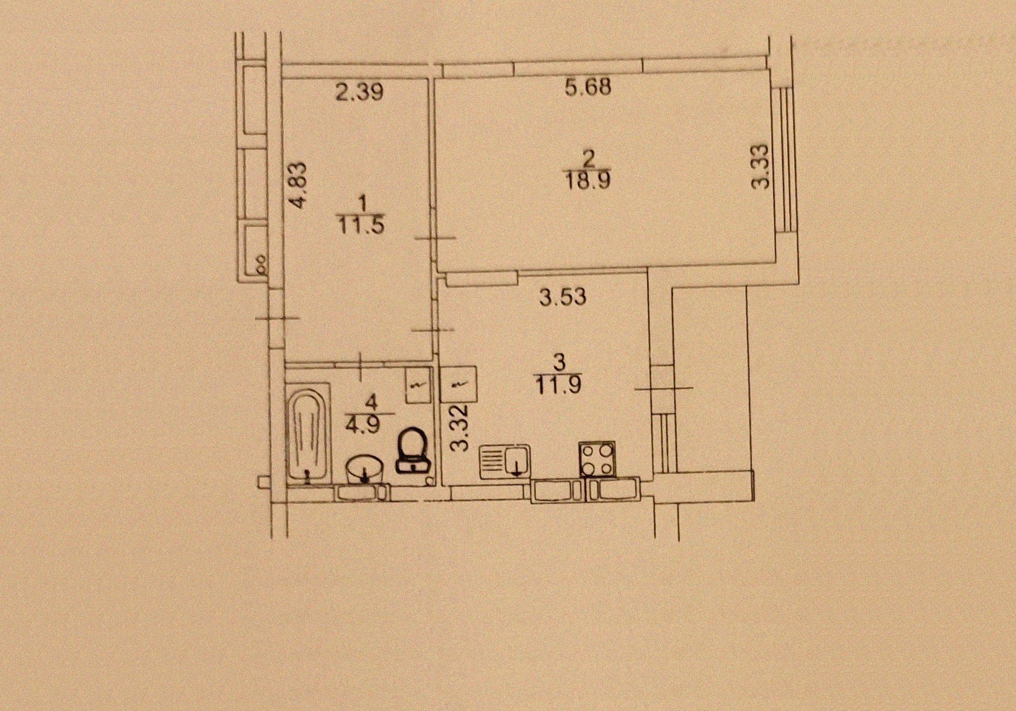 Продажа 1-комнатной квартиры 49 м², Академика Вильямса ул., 19/14