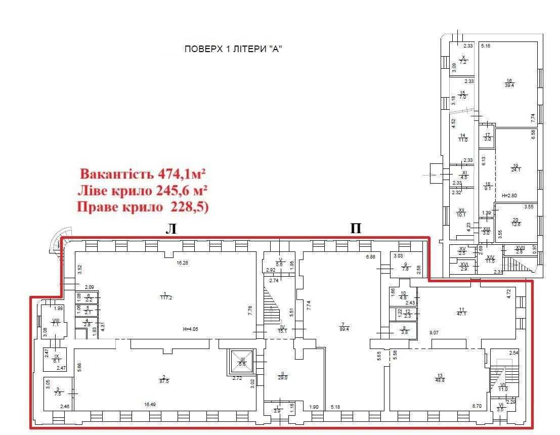 Оренда офісу 600 м², Жилянська вул., 146