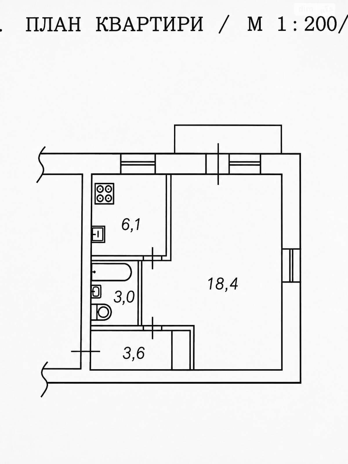 Продажа 1-комнатной квартиры 30 м², Соборности просп., 18