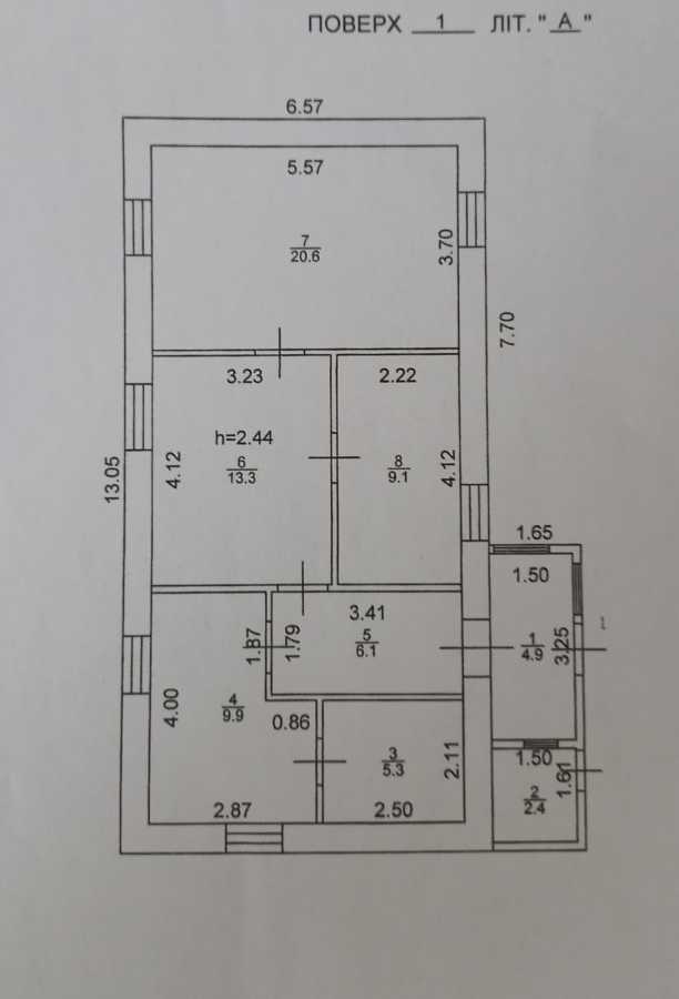 Продаж будинку 72 м², Олега Антонова