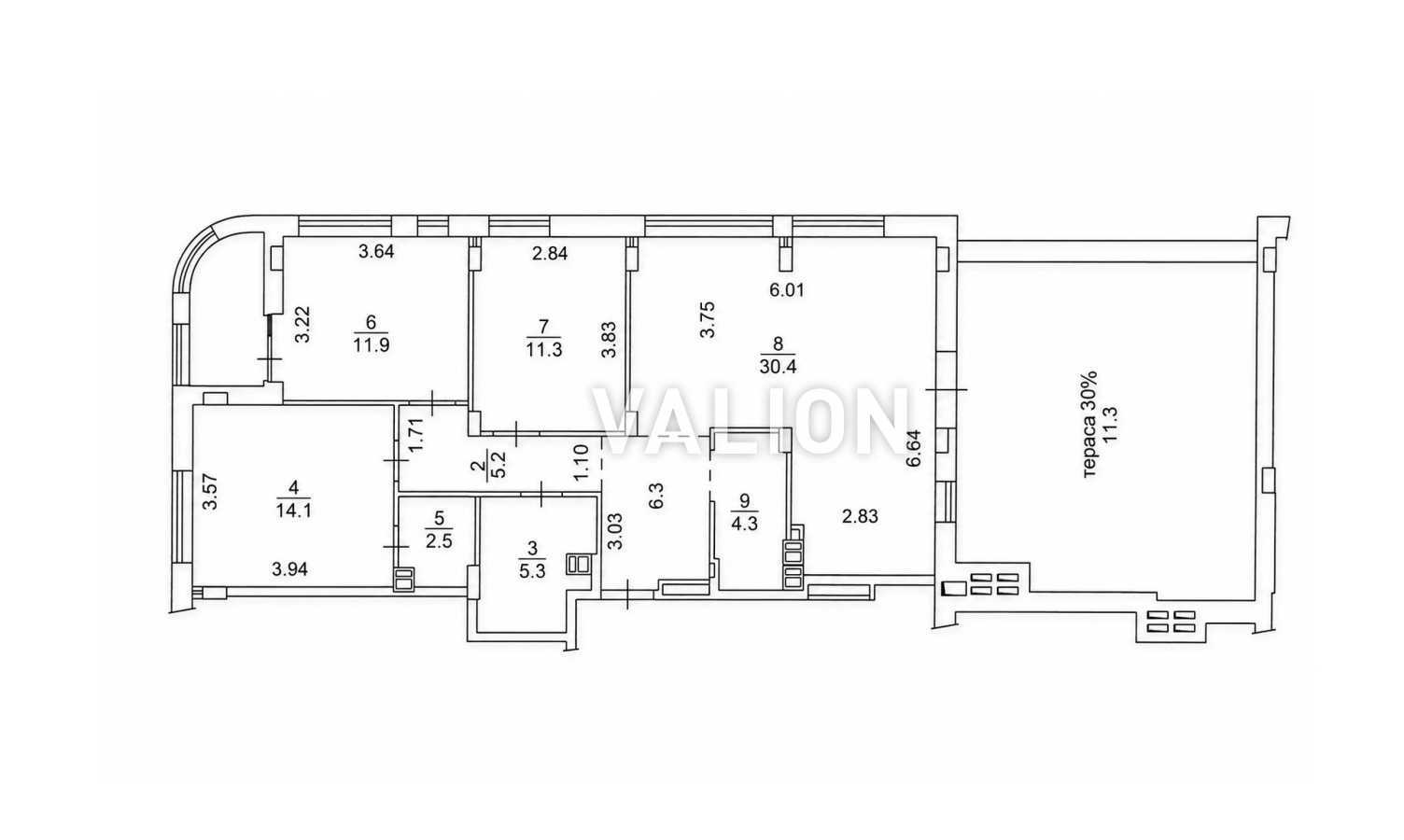 Продажа 3-комнатной квартиры 107 м², Тадея Рыльского бул., Рильского, 4