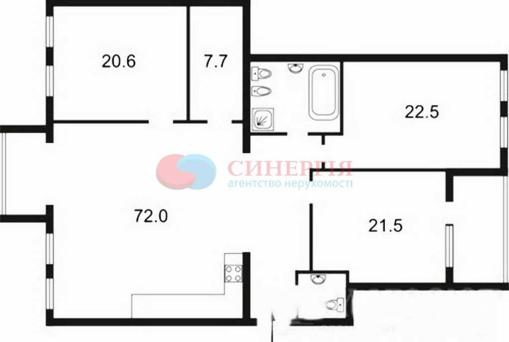 Оренда 4-кімнатної квартири 155 м², Панаса Мирного вул., 12