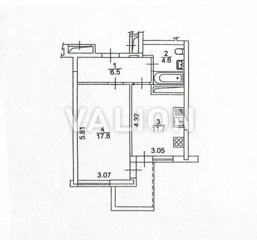 Продаж 1-кімнатної квартири 41.8 м², Осокорська вул., 2А