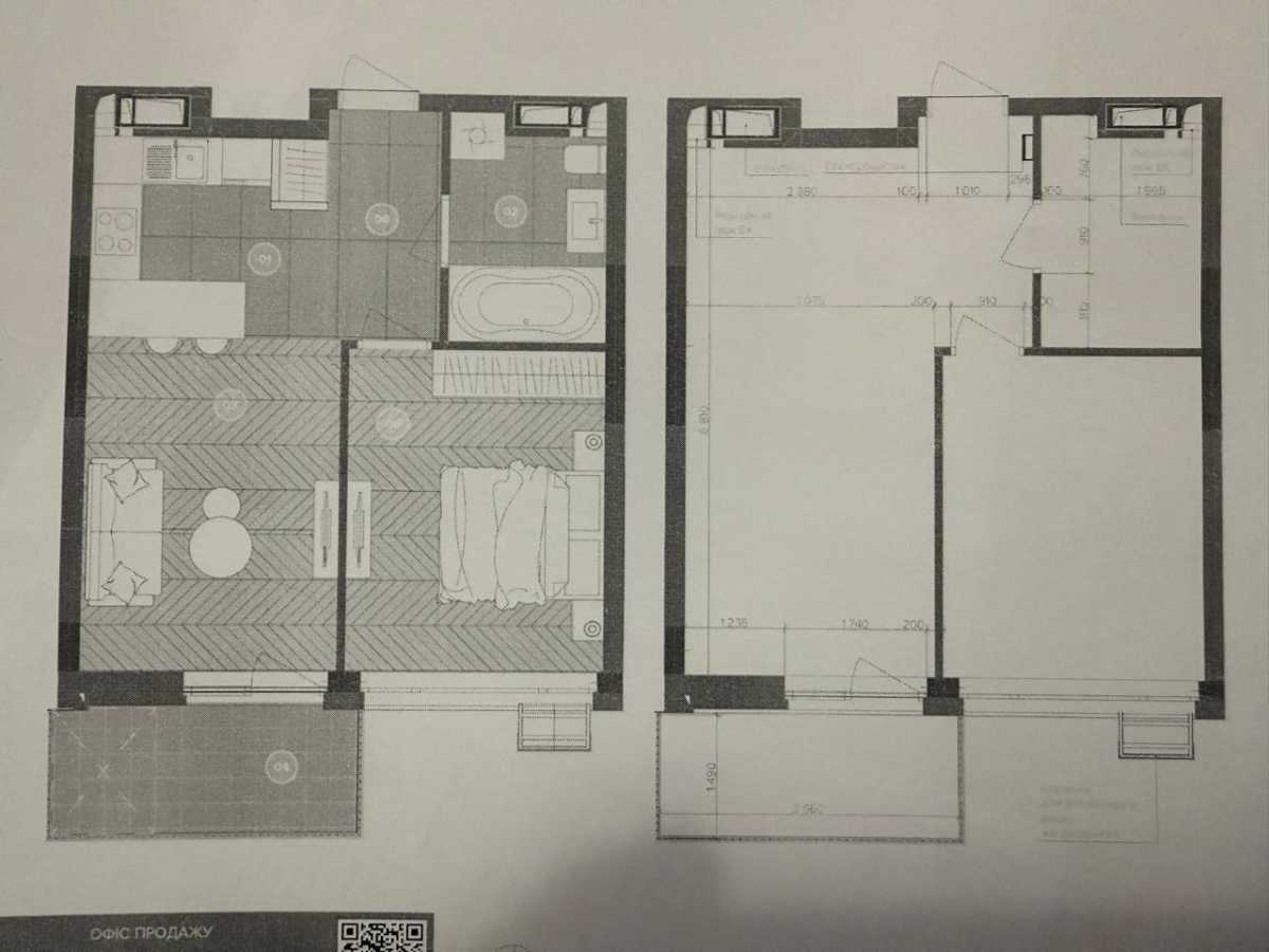 Продажа 1-комнатной квартиры 43.39 м², Трускавецкая ул., 14/1