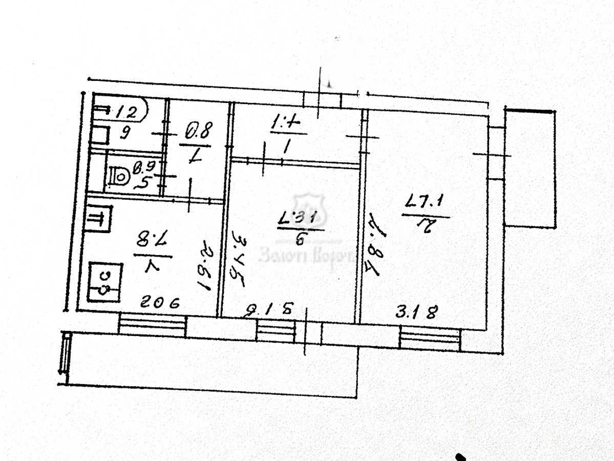 Продажа 2-комнатной квартиры 46 м², Оболонский просп., 7