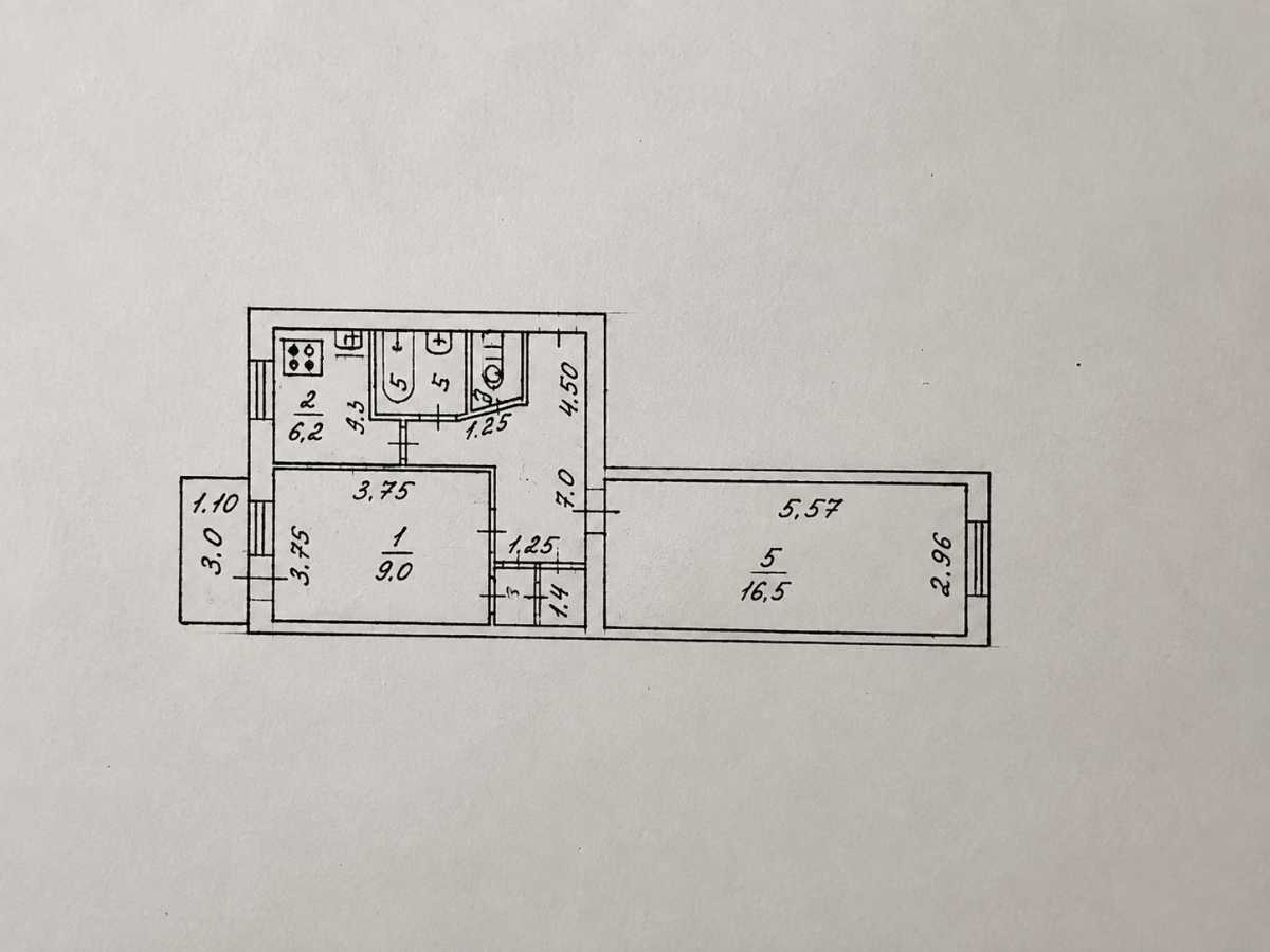 Продажа 2-комнатной квартиры 47.7 м², Соборності, 12