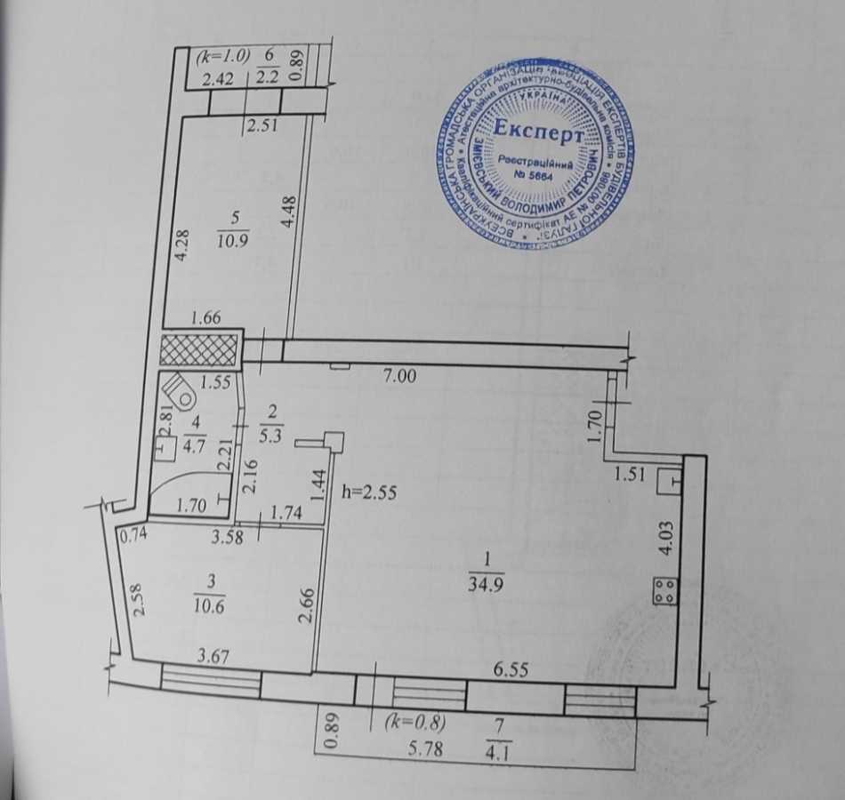 Продажа 3-комнатной квартиры 73 м², Александра Поля просп., 42