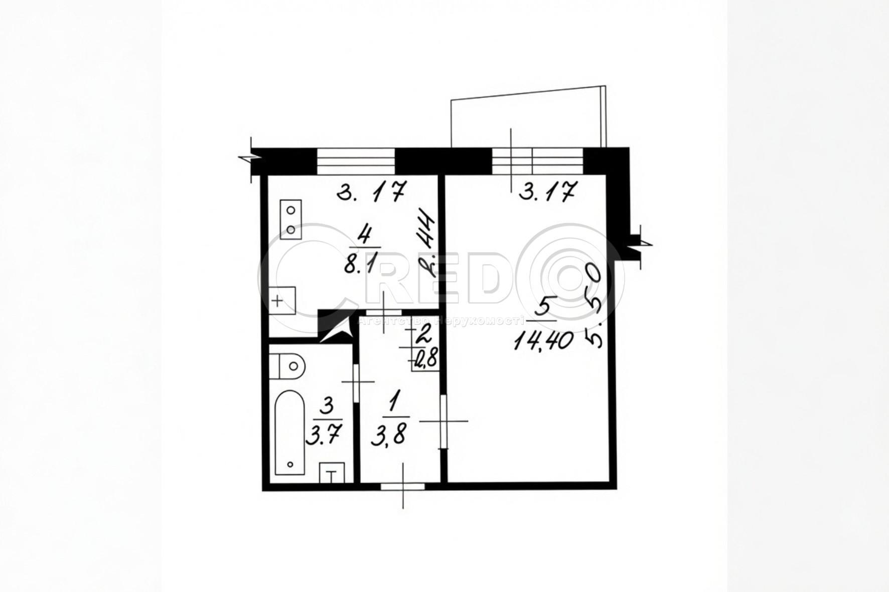 Продажа 1-комнатной квартиры 34.5 м², Индустриальная ул.