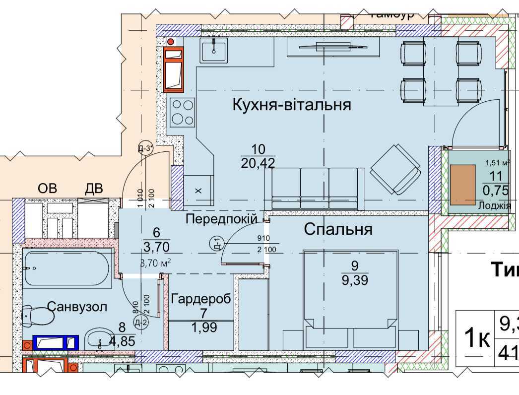 Продаж 1-кімнатної квартири 41 м², Вірменська вул., 8/127
