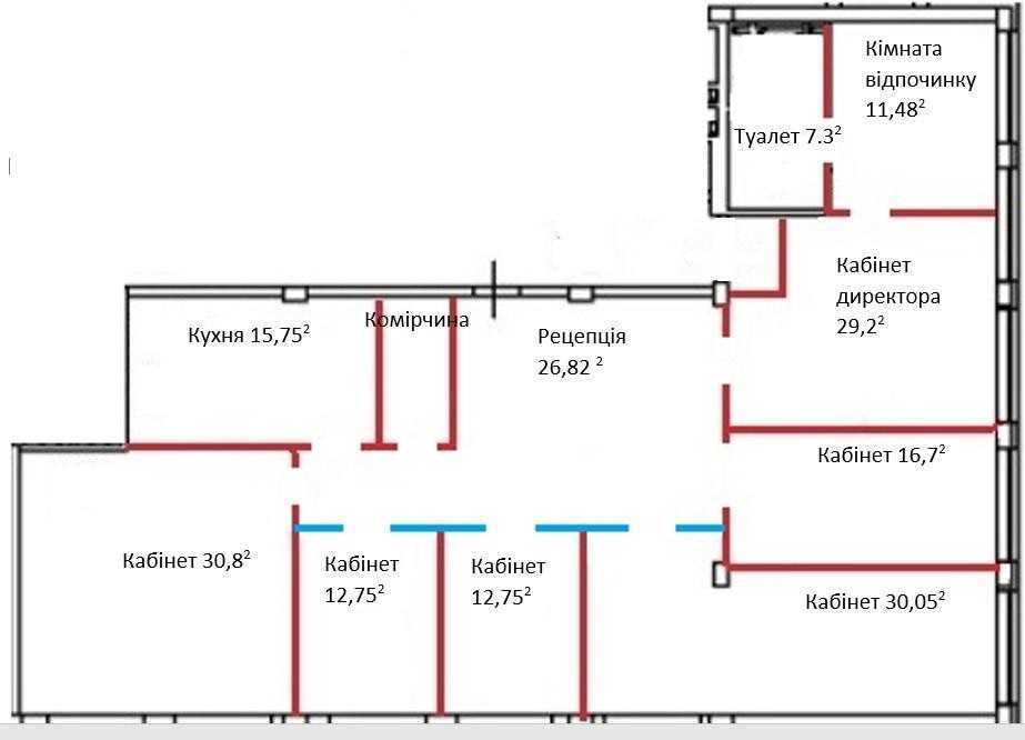 Аренда офиса 210 м², Уинстона Черчилля, 1