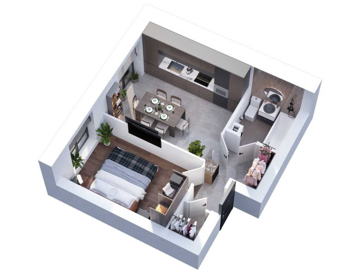 Продаж 1-кімнатної квартири 31 м², Інститутська вул., 1
