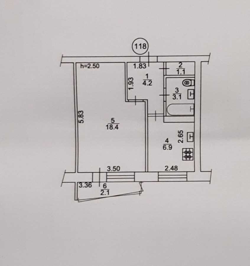 Продаж 1-кімнатної квартири 35.8 м², Лукянівська, 11