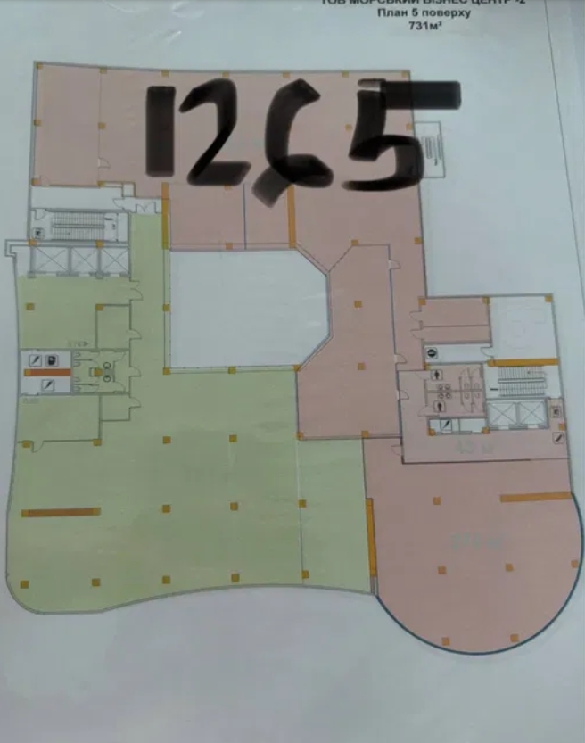 Аренда офиса 1265 м², Греческая ул.