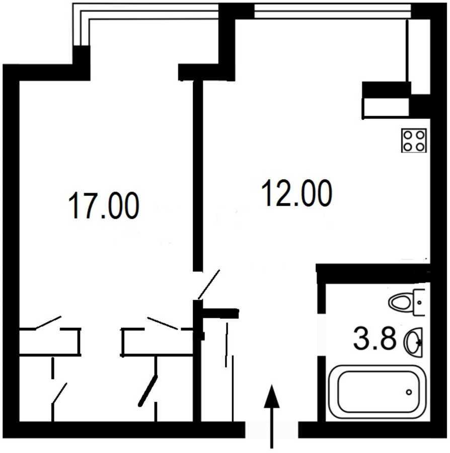 Оренда 1-кімнатної квартири 40 м², Практична вул., 4