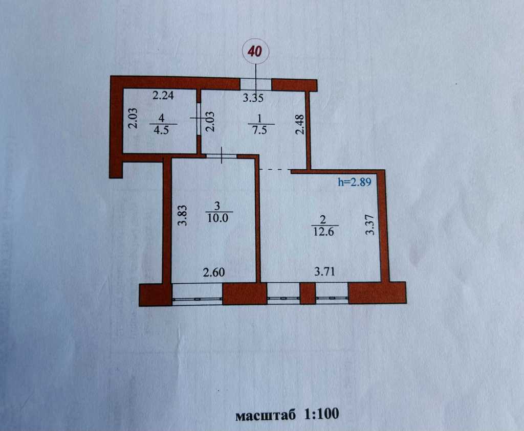 Продажа 1-комнатной квартиры 37 м², Скандинавська, 76а