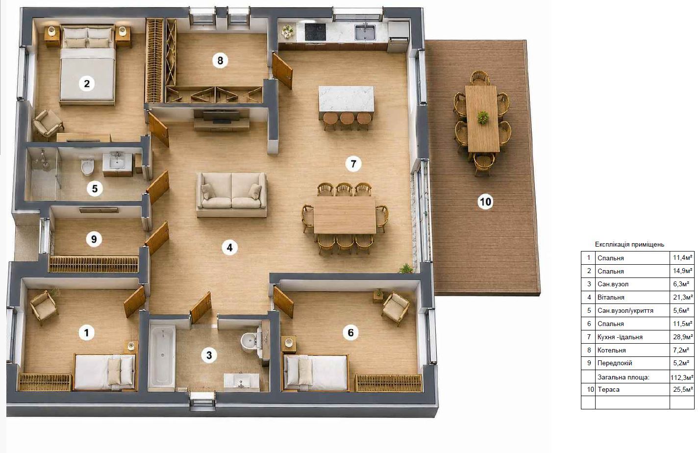 Продажа коттеджа 137.8 м²