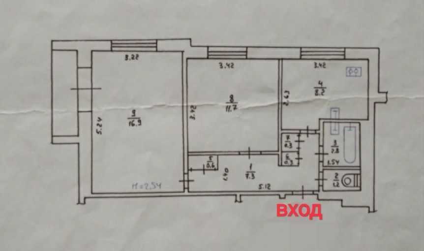 Продажа 2-комнатной квартиры 51 м², Волонтерская ул.