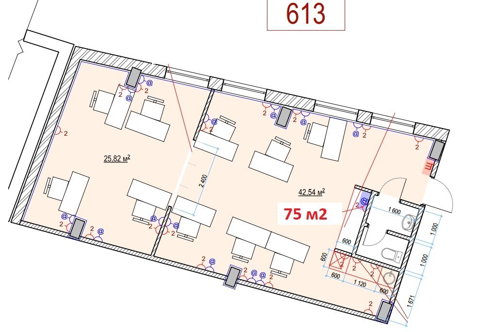 Аренда офиса 75 м², Глубочицкая ул.