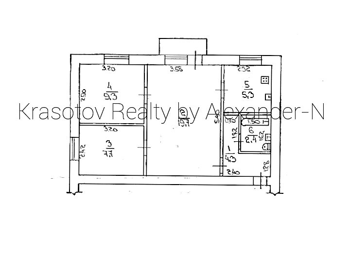 Продажа 3-комнатной квартиры 49 м², Манежная ул., 20