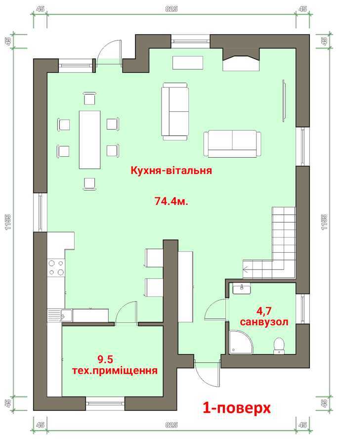 Продажа дома 170 м², Полтавська