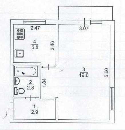 Продажа 1-комнатной квартиры 32 м², Любомира Гузара просп., 14