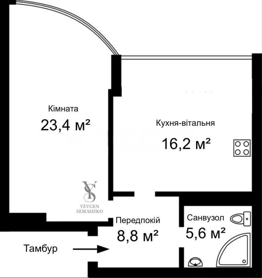 Аренда 1-комнатной квартиры 60 м², Николая Кибальчича ул., Руденка, 14Е