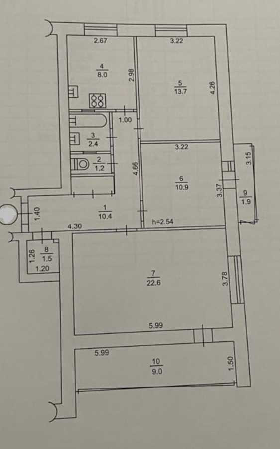 Продаж 3-кімнатної квартири 82 м², Лабораторний пров., 4