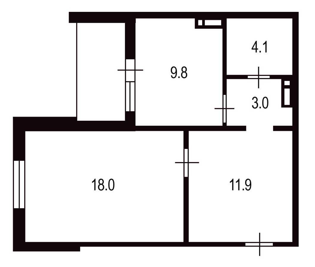 Продаж 1-кімнатної квартири 49 м², Ревуцького вул., 54