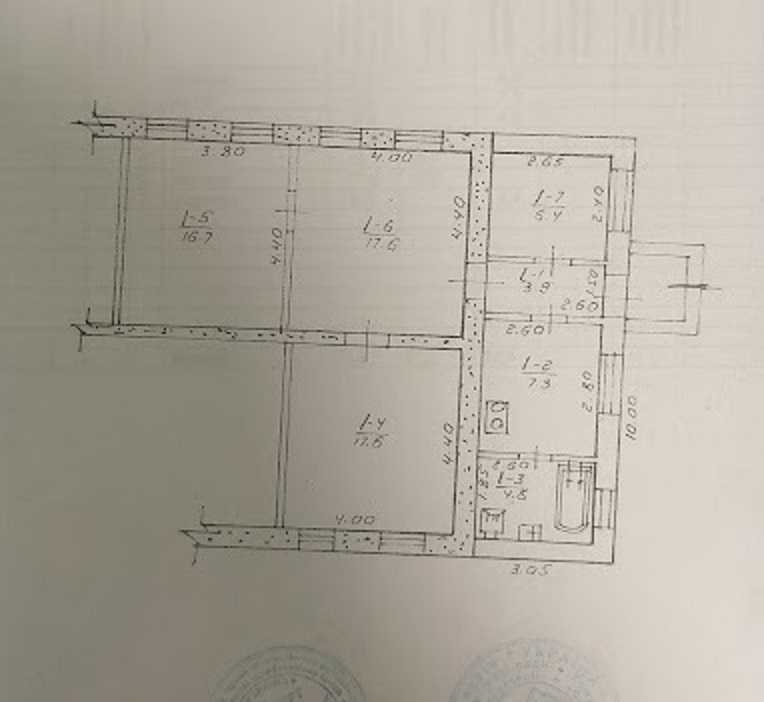 Продаж 3-кімнатної квартири 74.3 м², миронівський