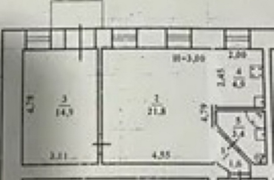 Продажа 2-комнатной квартиры 47.4 м², Болгарская ул.