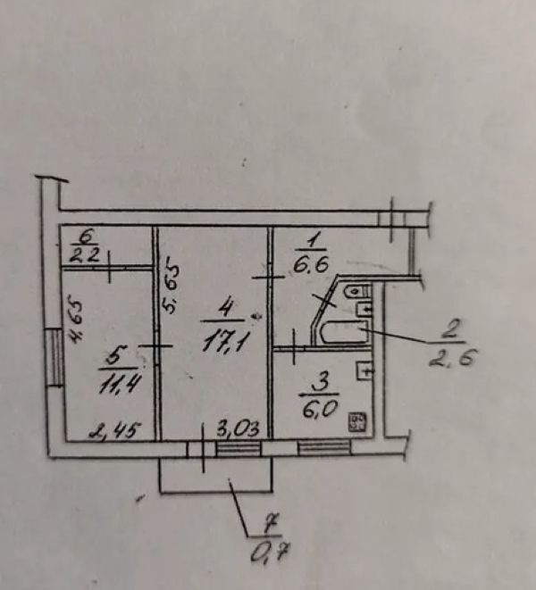 Продажа 2-комнатной квартиры 46 м², Севастопольская ул.