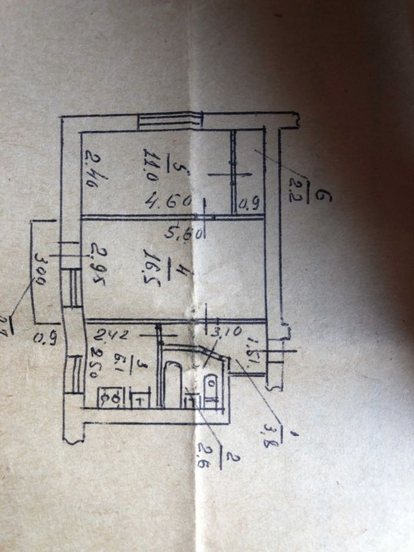 Продажа 2-комнатной квартиры 44 м², Гагарина просп., 105