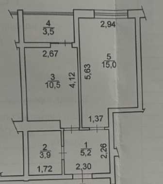 Оренда 1-кімнатної квартири 38.1 м², Миколи Гулака вул., 4