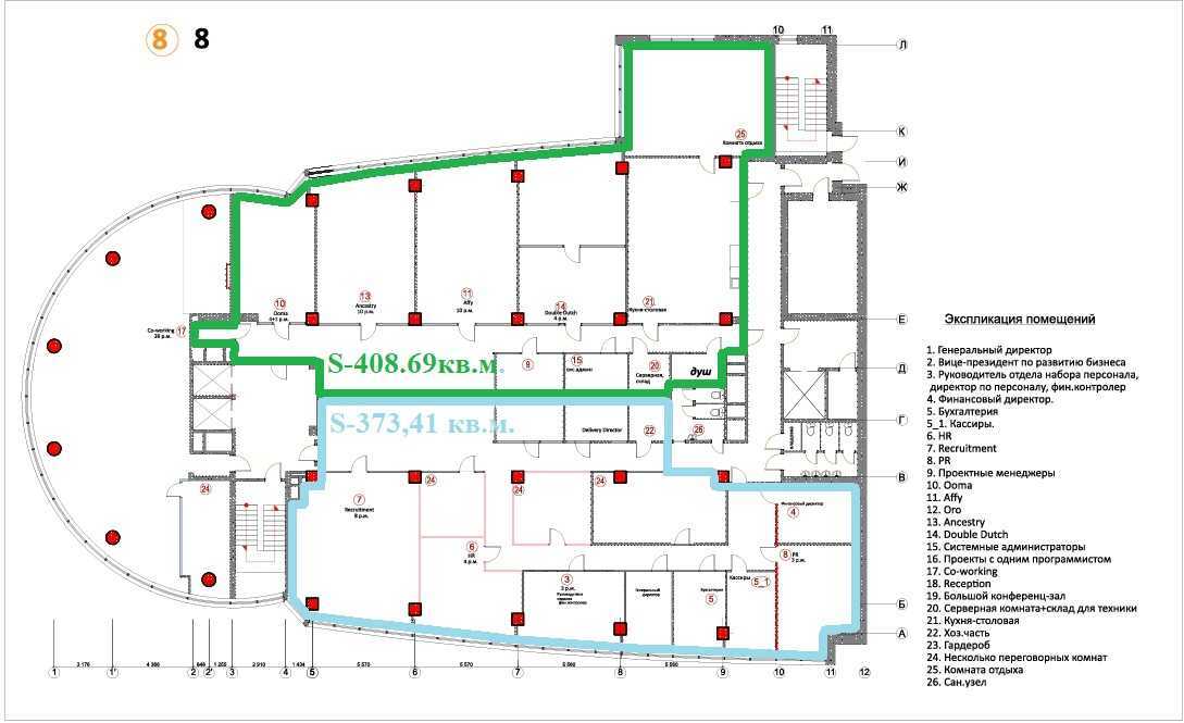 Аренда офиса 408.69 м², Евгения Сверстюка ул., 2А