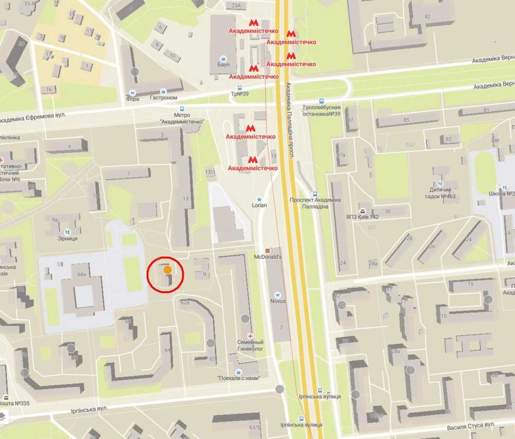 Аренда 1-комнатной квартиры 38 м², Академика Палладина просп., 11