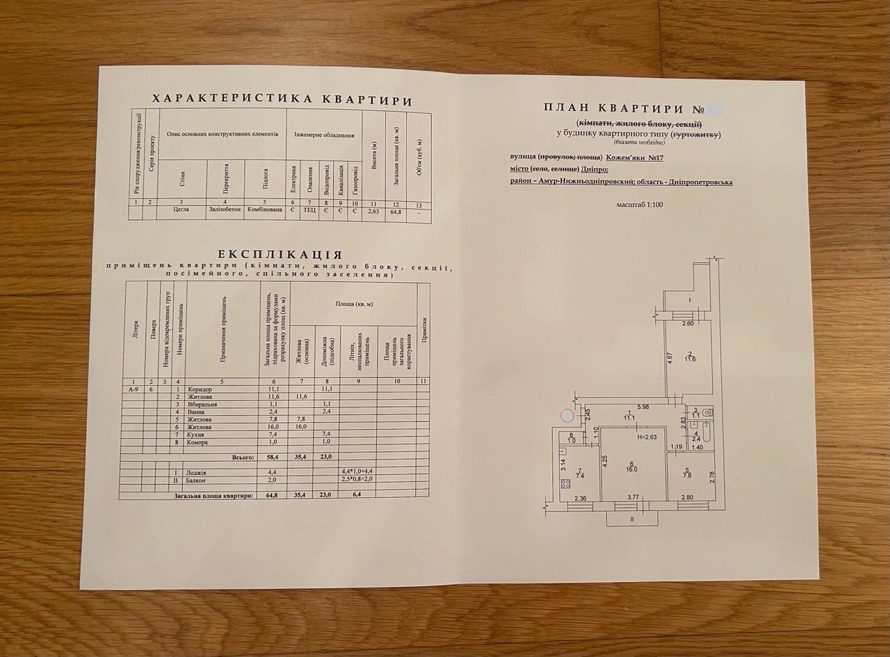 Аренда 3-комнатной квартиры 65 м², Кожемяки ул.
