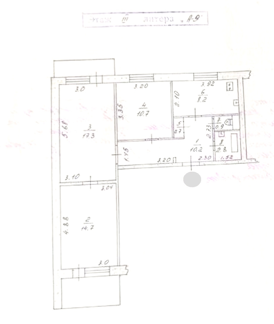 Продажа 3-комнатной квартиры 69 м², Товарищеская ул., 64А