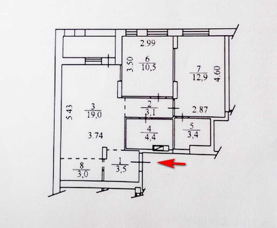 Продаж 2-кімнатної квартири 62 м², Березнева вул., 14Б