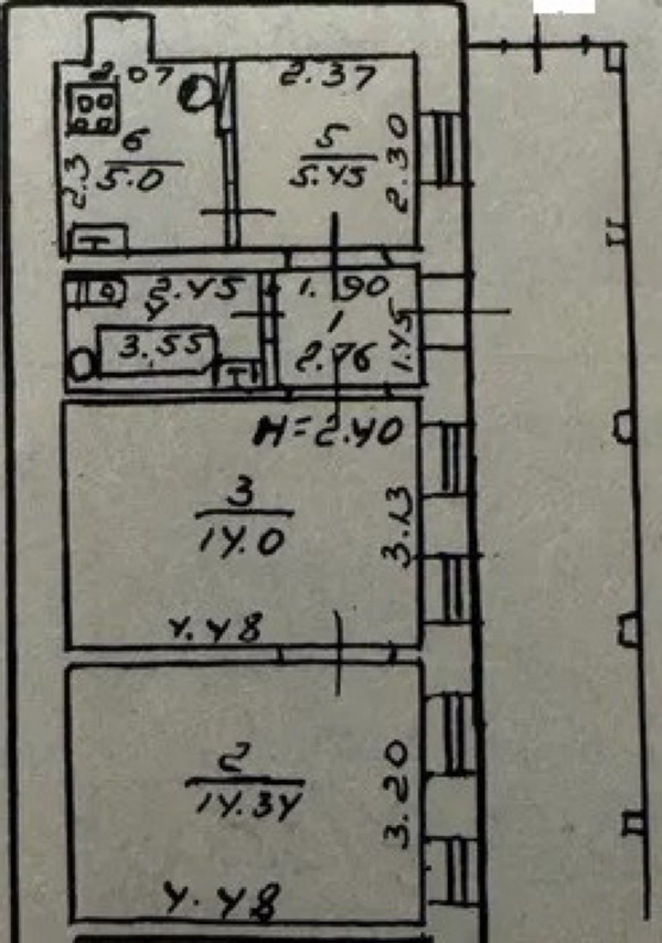 Продажа 4-комнатной квартиры 58.9 м², Тираспольская (Приморский) ул.