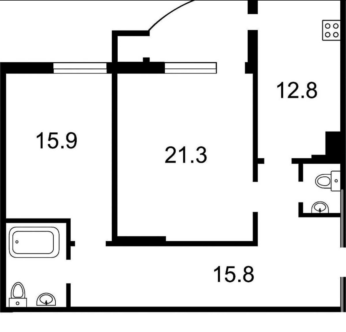 Продажа 2-комнатной квартиры 75 м², Петра Григоренко просп., 22-20