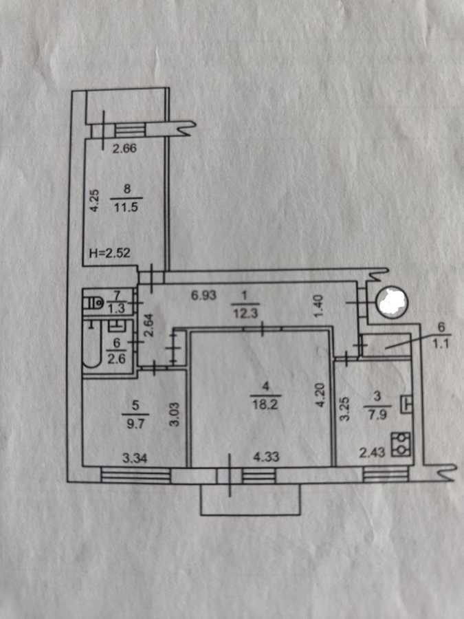 Продажа 3-комнатной квартиры 70 м², Феодосийская ул., 4
